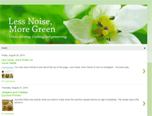 Tablet Screenshot of lessnoise-moregreen.com